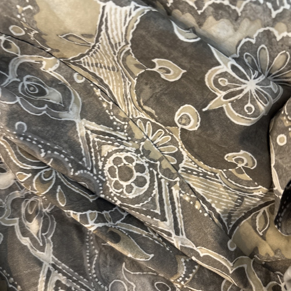 POTTERY BARN Jacolyn ? DUVET COVER F/Q 2 STD SHAMS, GREY/WHITE SPARE BR DISPLAY - Picture 4 of 14